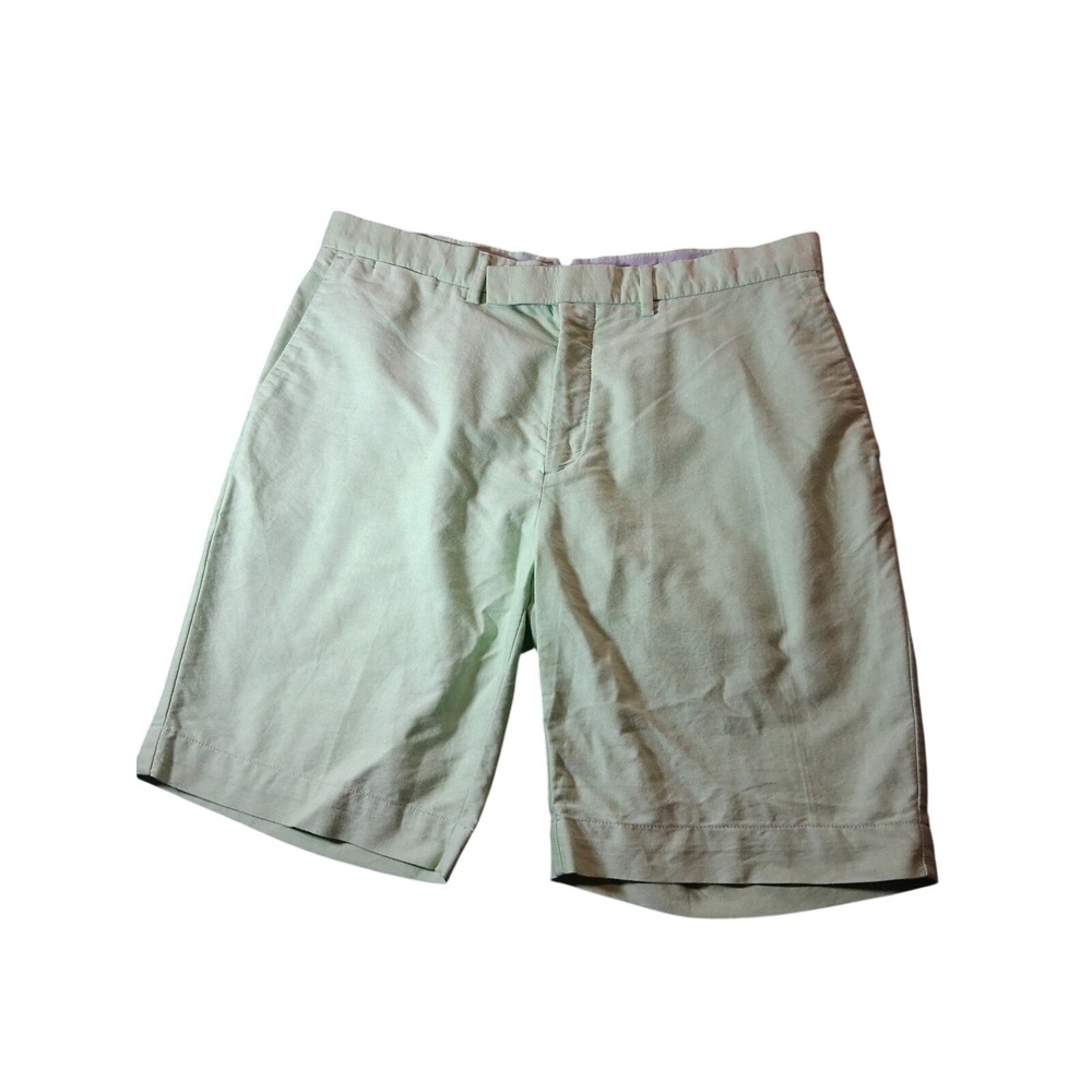 Polo Ralph Lauren Mens Mint Green Cotton Chino Shorts Size 34 Preppy Flat Front